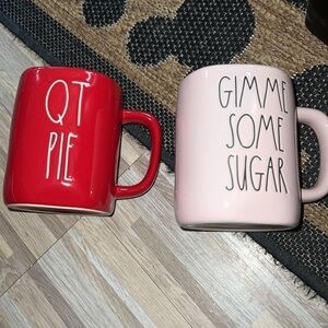 Rae Dunn qt pie and gimme some sugar mug set!